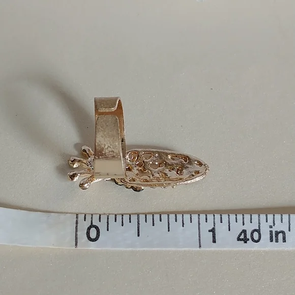 Black/White Gold Nail Ring! - Picture 3 of 5